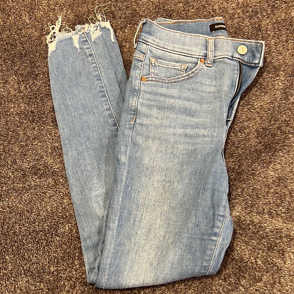 Express skinny high rise jeans